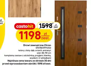 Castorama Drzwi zewnętrzne Orzech oferta