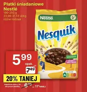 Delikatesy Centrum Nestlé Nesquik Mix Płatki śniadaniowe 225 g oferta