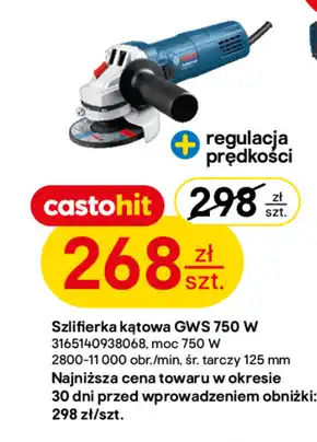 Castorama Szlifierka kątowa Bosch oferta