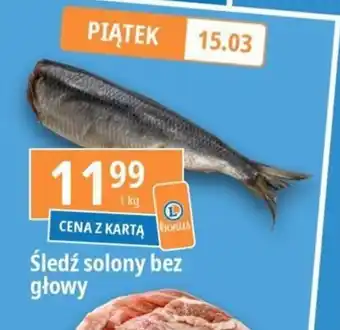 E.Leclerc Śledź solony bez głowy 1kg oferta
