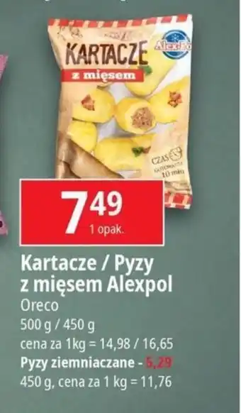E.Leclerc Oreco Kartacze Pyzy z mięsem Alexpol 500g/450g oferta