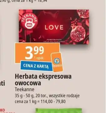 E.Leclerc Teekanne Herbata ekspresowa owocowa 35-50g oferta