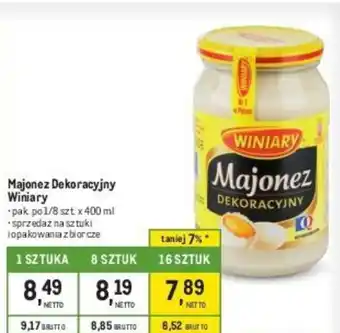 Makro Majonez Dekoracyjny Winiary 400ml oferta
