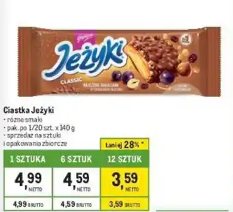 Makro Ciastka Jeżyki 140g oferta