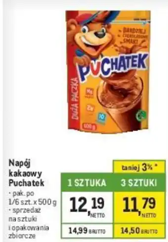 Makro Napój kakaowy Puchatek 500g oferta