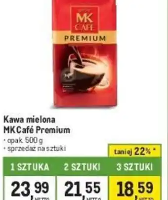Makro Kawa mielona MK Café Premium 500g oferta