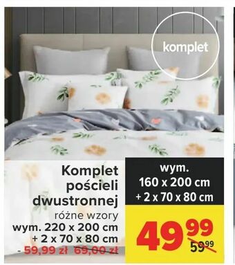 Carrefour Komplet pościeli dwustronnej oferta