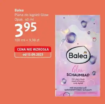 dm drogerie markt Balea Piana do kąpieli Glow, 40 ml oferta