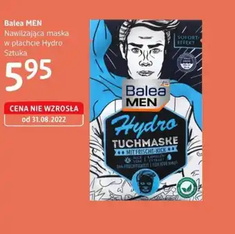 dm drogerie markt Balea MEN Nawilżająca maska w płachcie Hydro oferta