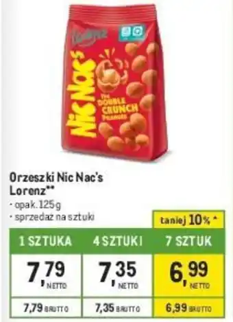 Makro Orzeszki Nic Nac's Lorenz 125g oferta