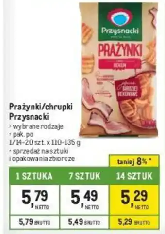 Makro Prażynki/chrupki Przysnacki 110-135g oferta
