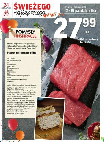 Intermarche Udziec wołowy bez kości oferta