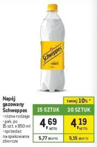 Makro Napój gazowany Schweppes 850ml oferta