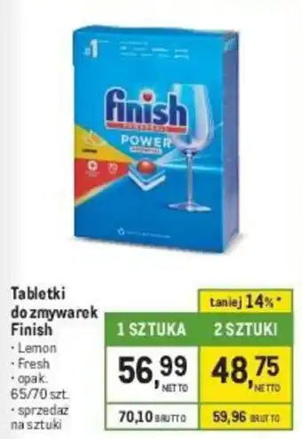 Makro Tabletki do zmywarek Finish 65/70szt. oferta