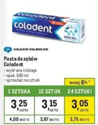 Makro Pasta do zębów Colodent 100ml oferta