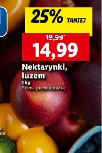 Lidl Nektarynki 1kg oferta