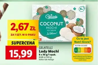 Lidl GELATELLI Lody Mochi 6 x 30 g oferta