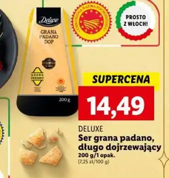 DELUXE Ser grana padano długo dojrzewający 200 g