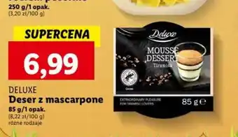 Lidl DELUXE Deser z mascarpone 85g oferta