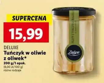 Lidl DELUXE Tuńczyk w oliwie z oliwek 200g oferta