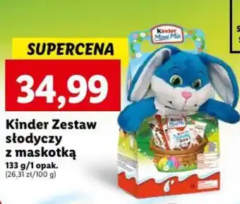 Lidl Kinder Zestaw słodyczy z maskotką 133g oferta