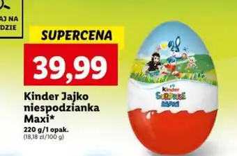 Lidl Kinder Jajko niespodzianka Maxi 220g oferta