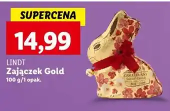 Lidl LINDT Zajączek Gold 100 g oferta