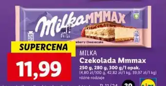 Lidl MILKA Czekolada Mmmax 250-300g oferta