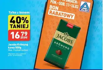 ALDI Jacobs Krönung kawa 500g oferta