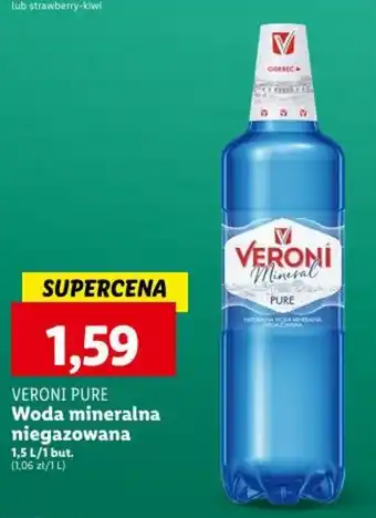 Lidl VERONI PURE Woda mineralna niegazowana 1,5 L oferta