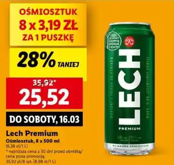 Lidl Lech Premium 8 x 500 ml oferta