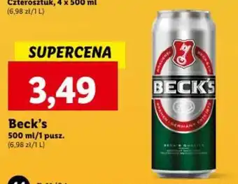 Lidl Beck's 500 ml oferta