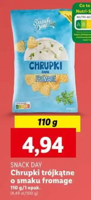 Lidl SNACK DAY Chrupki trójkątne o smaku fromage 110 g oferta