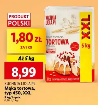 Lidl Mąka tortowa, typ 450, XXL 5 kg oferta