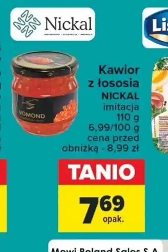 Carrefour Nickal Kawior z łososia 110g oferta