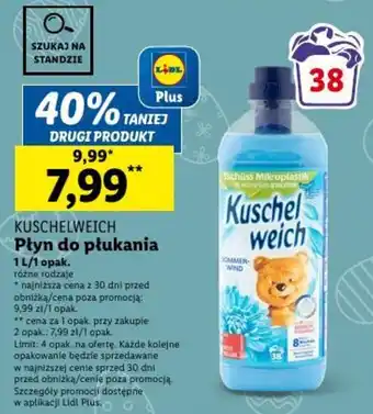 Lidl KUSCHELWEICH Płyn do płukania 1 l oferta