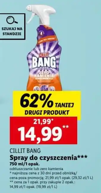 Lidl CILLIT BANG Spray do czyszczenia 750 ml oferta