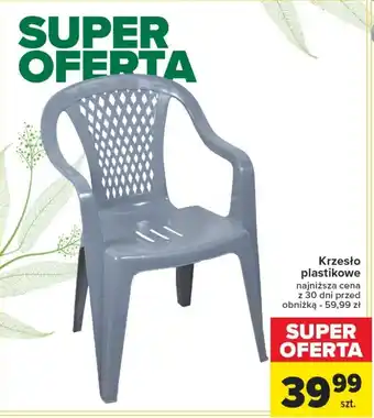 Carrefour Krzesło plastikowe oferta