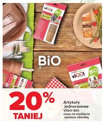 Carrefour Artykuły jednorazowe VIGO! BIO oferta