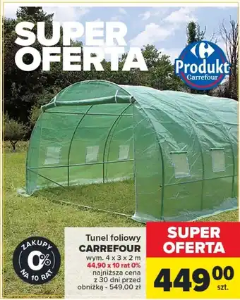 Carrefour Tunel foliowy CARREFOUR oferta
