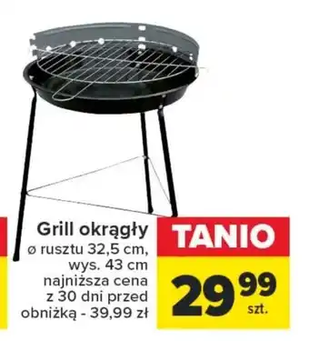 Carrefour Grill okrągły oferta