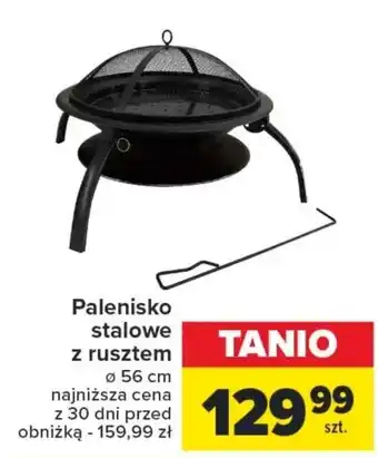 Carrefour Palenisko stalowe z rusztem oferta