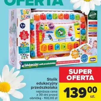 Carrefour Stolik edukacyjny przedszkolaka oferta