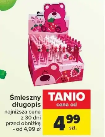 Carrefour Śmieszny długopis oferta