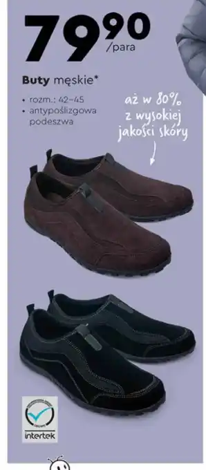 Biedronka Buty męskie Intertek oferta