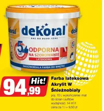 Bricomarche Farba lateksowa Dekoral oferta