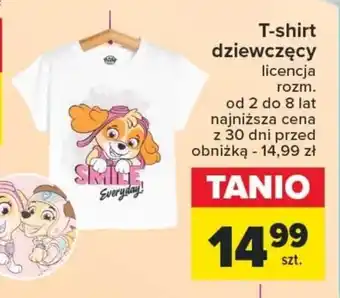 Carrefour T-shirt dziewczęcy oferta