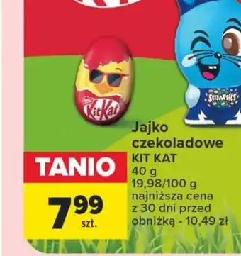 Carrefour Jajko czekoladowe KIT KAT 40 g oferta