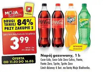 Biedronka Napój gazowany, 1 l oferta