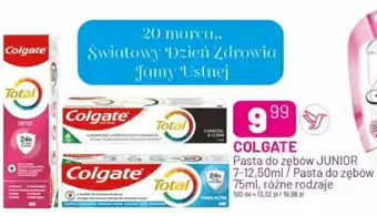 Koliber drogerie Pasta do zębów JUNIOR, 7-12,50ml/ pasta do zębów, 75ml oferta